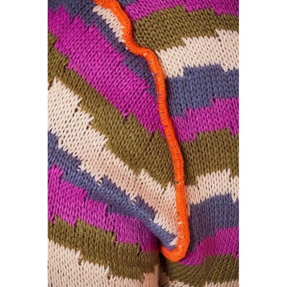 NWOT Grace Sweater Striped Knit Cropped Boho Hippie Women's Size Small - Picture 10 of 10